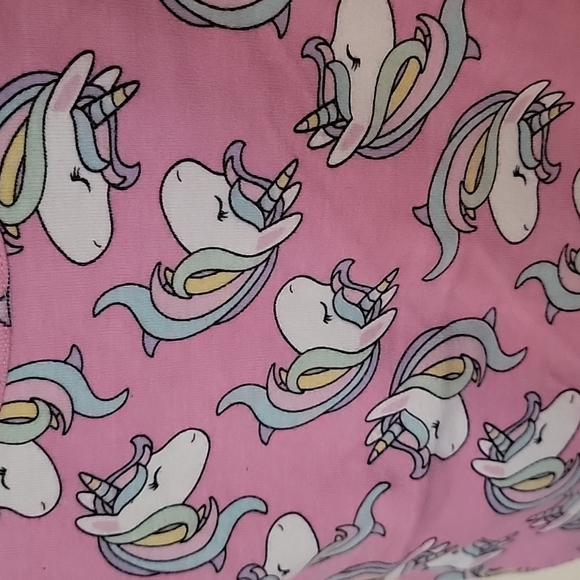 Kids Short Sleeve Unicorn Pajama Set, The Children's Place, Size 5T - Picture 2 of 4